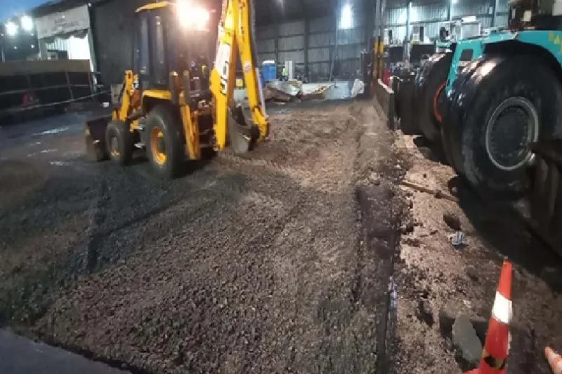 Repavimentación de Taller Mecánico Bodega 7, Puerto Coronel - imagen 3